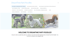 Desktop Screenshot of dreamtimepartipoodles.com
